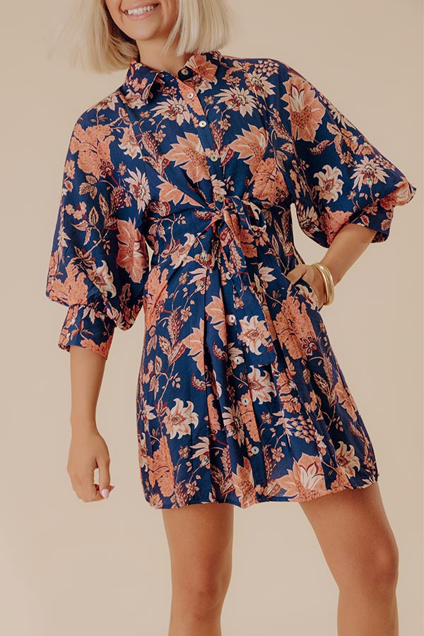 Full Of Grace Floral Mini Dress Image - 3