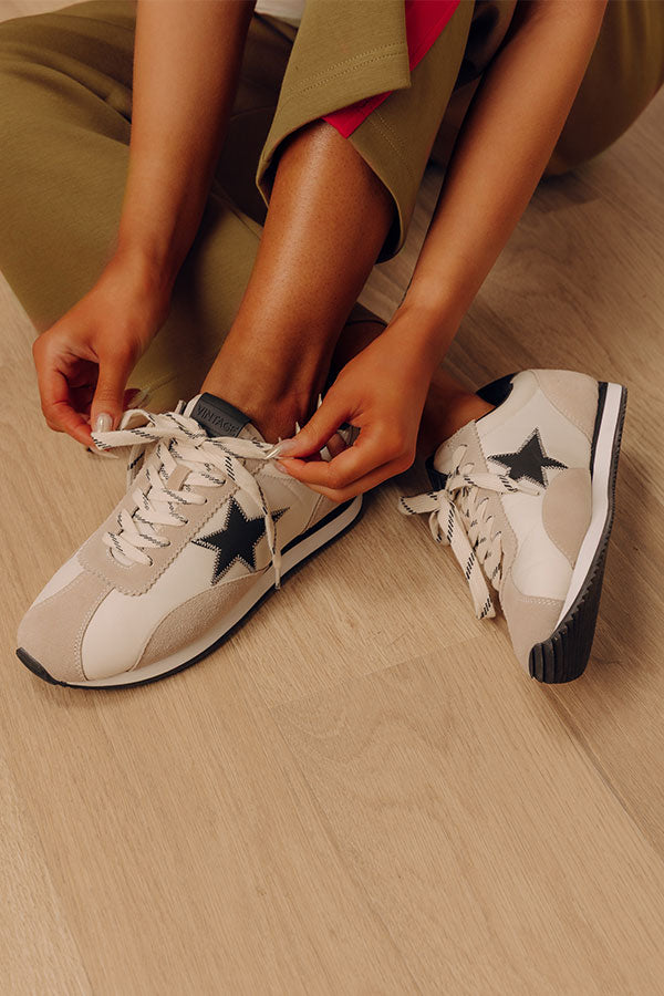 Tamara Faux Suede Sneaker in Oatmeal