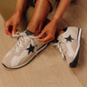 Tamara Faux Suede Sneaker in Oatmeal Image - 1