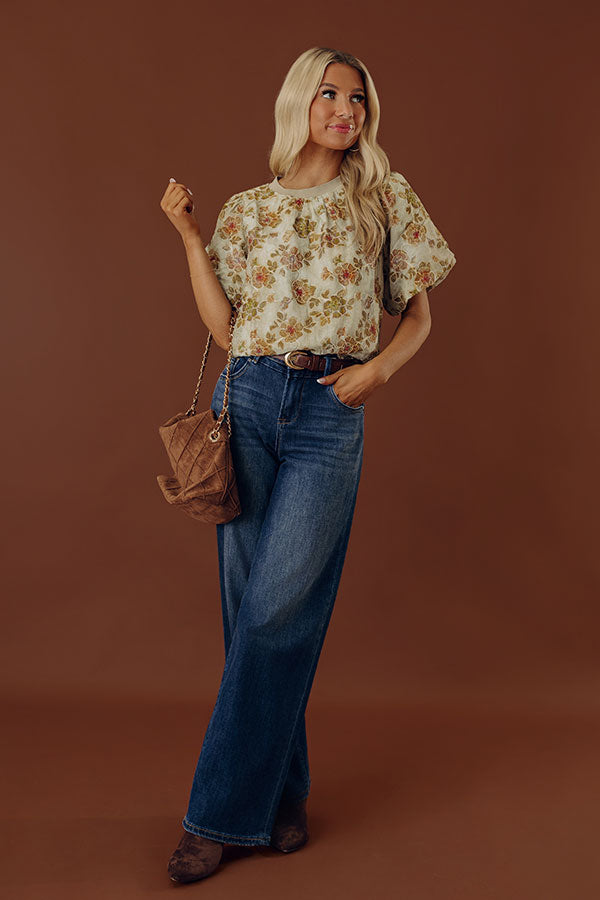 Garden Party Cutie Embroidered Top Image - 1
