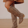 The Lola Knee High Leopard Cowboy Boot Image - 1