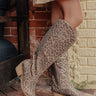 The Lola Knee High Leopard Cowboy Boot Image - 1