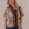 Sweet Embrace Floral Linen-Blend Top Image - 1