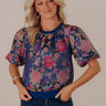 Venetian Daydream Floral Jacquard Top Image - 1