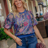 Venetian Daydream Floral Jacquard Top Image - 1
