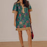 Venetian Romance Floral Jacquard Mini Dress Image - 1