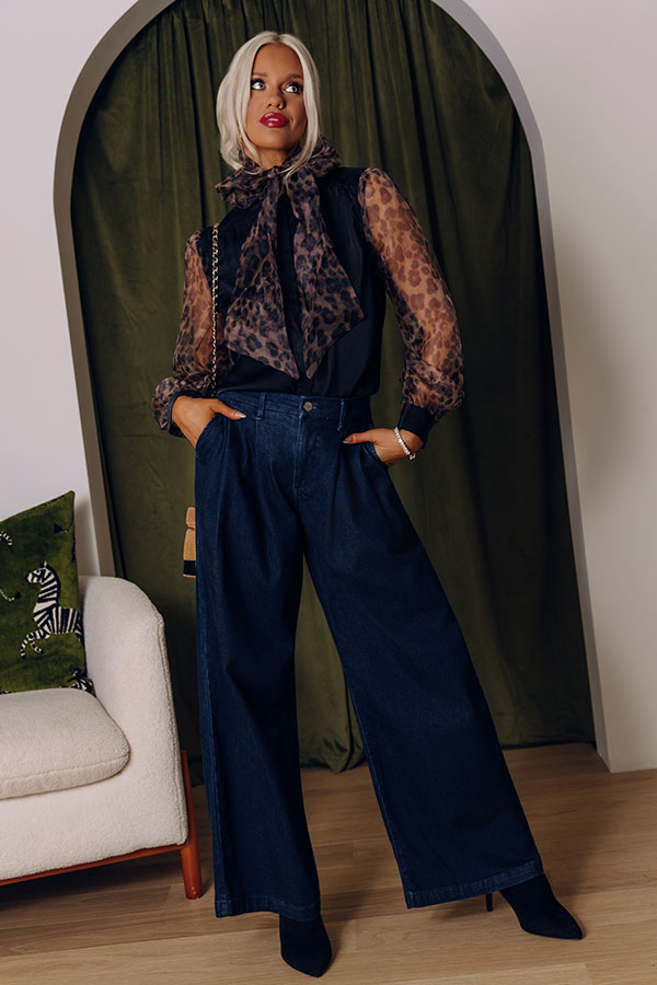 Paris Nights Organza Front Tie Top Image - 1