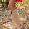 The Lena Faux Suede Knee High Boot Image - 1