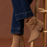 Wine O' Clock Faux Suede Bootie in Iced Latte Image - 1