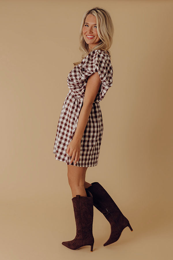 Picnic For Two Gingham Mini Dress Image - 2