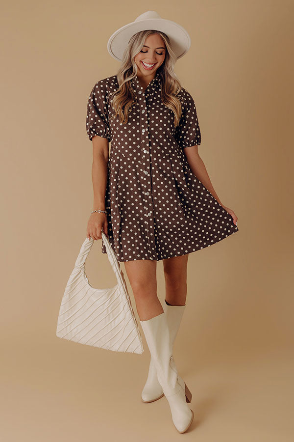 Right On Point Denim Mini Dress Image - 2