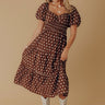 Paris Brunch Polka Dot Midi Dress Image - 1