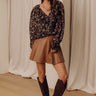 First Pick Chic Floral Chiffon Top Image - 1