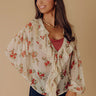 Flirty Feels Floral Chiffon Ruffle Top Image - 1