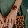 Cosmopolitan Chic Cuff Bracelet in Maple Image - 1