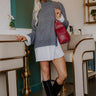 Chai Latte and Chit Chat Sweater Top in Dark Grey Image - 1