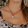 Caught Your Glance Necklace in Clear Image - 1