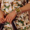 Cosmopolitan Chic Cuff Bracelet in Olive Image - 1