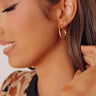 Simply Chic Hoop Earrings Image - 1