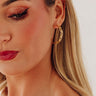For The Frill Cubic Zirconia Hoop Earrings Image - 1