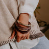 Soho Statement Bangle Bracelet Set in Espresso Image - 1