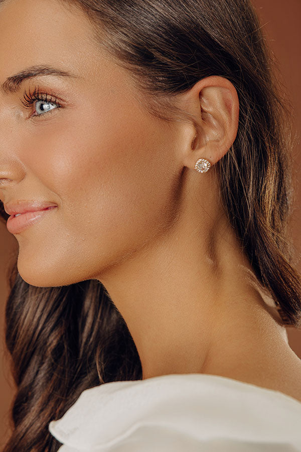 Cue the Sparkle Cubic Zirconia Stud Earrings