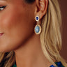 Timeless Society Drop Earrings in Blue Image - 1
