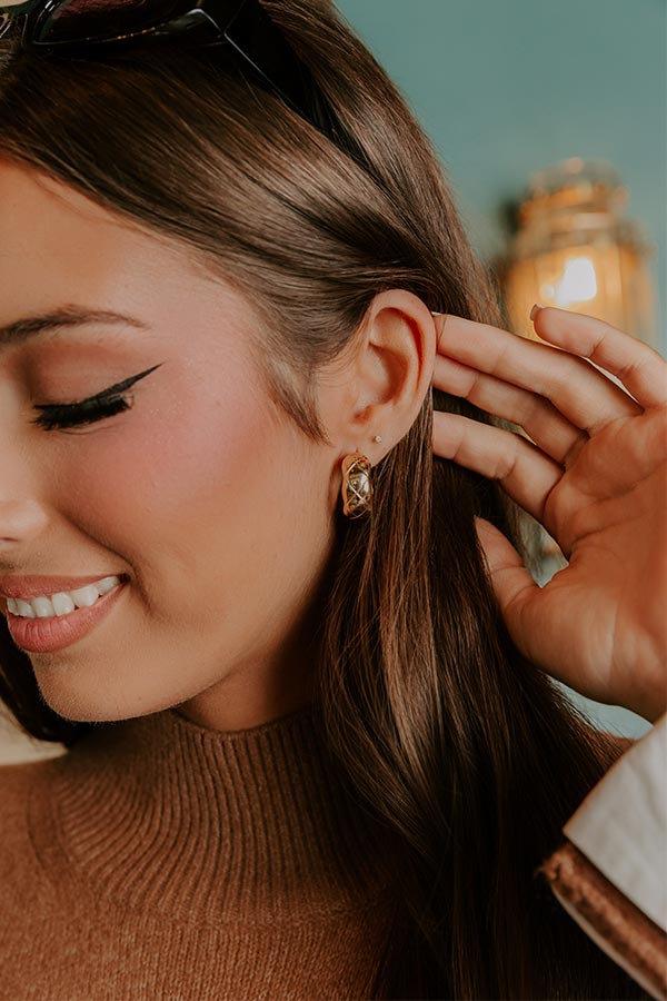 Subtle Shine Hoop Earrings