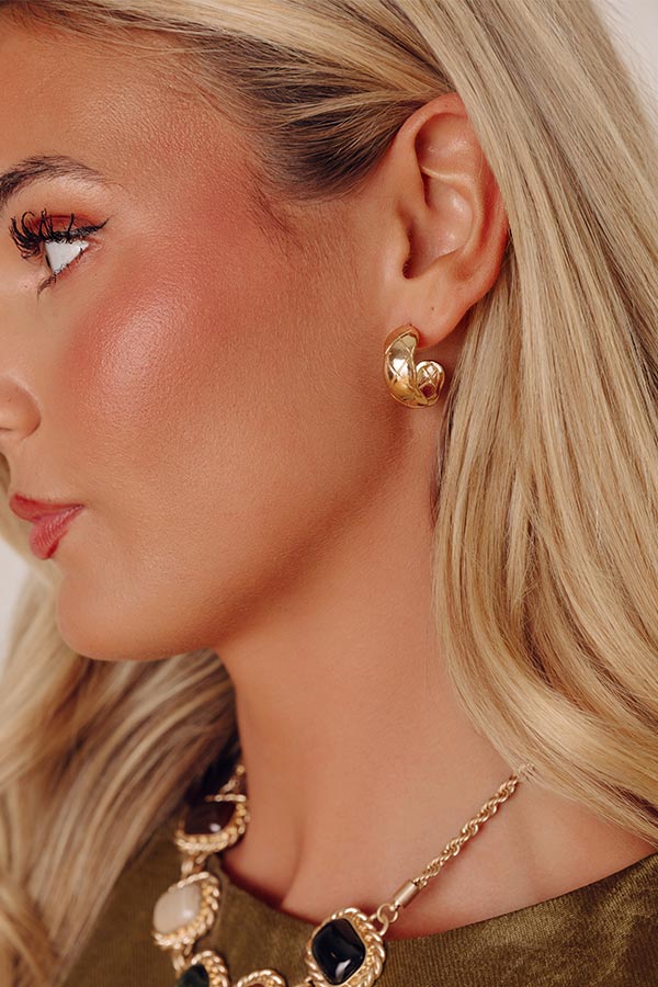 Subtle Shine Hoop Earrings