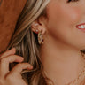 Cocktail Hour Chic Hoop Earrings in Champagne Image - 1