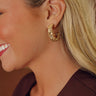 Cocktail Hour Chic Hoop Earrings in Champagne Image - 1