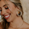 Statement Maker Earrings in Brown Image - 1