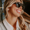 First Class Charm Polarized Aviator Sunnies in Matte Black Image - 1
