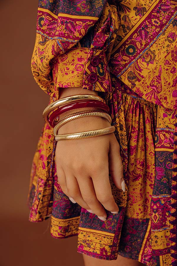 Sassy Statement Bangle Bracelet Set Image - 2