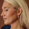 Pose For The Camera 2-Tone Hoop Earrings Image - 1