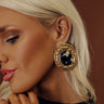 Statement Maker Earrings in Black Image - 1