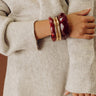 Penthouse Charm Bangle Bracelet Set in Wine Image - 1