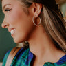 Sweet Twinkle Cubic Zirconia Hoop Earrings Image - 1