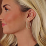 Sweet Twinkle Cubic Zirconia Hoop Earrings Image - 1