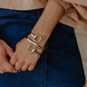 Feeling Giddy Horsebit Wrap Cuff Bracelet Image - 1