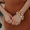 Make A Statement Stretch Bracelet Set in Beige Image - 1