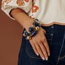 Make A Statement Stretch Bracelet Set in Navy Image - 1