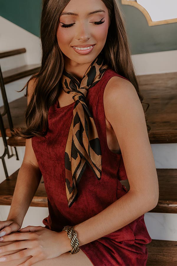 Lots To Love Leopard Satin Hair Scarf