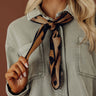 Lots To Love Leopard Satin Hair Scarf Image - 1