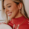 Red Carpet Ready Cubic Zirconia Hoop Earrings Image - 1