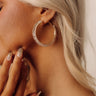 Sweet Sparkles Cubic Zirconia Hoop Earrings Image - 1