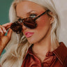 First Class Charm Polarized Aviator Sunnies in Tortoiseshell with Brown Lens Image - 1