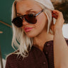 First Class Charm Polarized Aviator Sunnies in Tortoiseshell with Brown Lens Image - 1