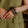 Make A Statement Stretch Bracelet Set in Olive Image - 1