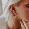 Cocktail Hour Chic Hoop Earrings in Clear Image - 1